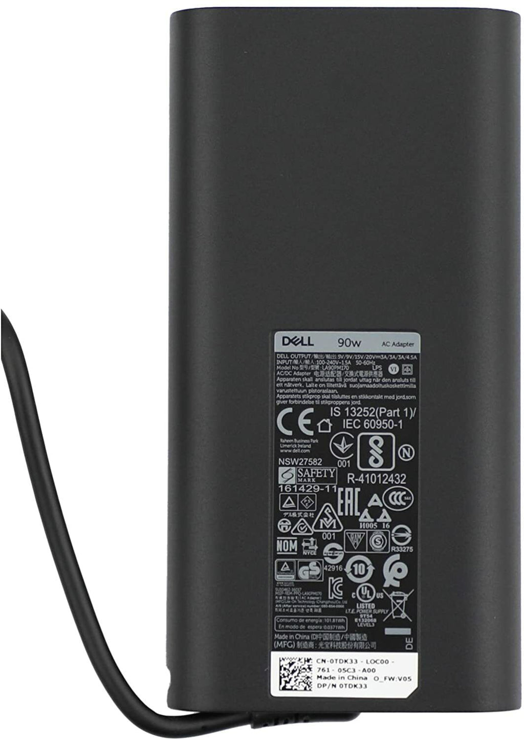 Original Dell USB-C 90W Laptop Charger Power lead