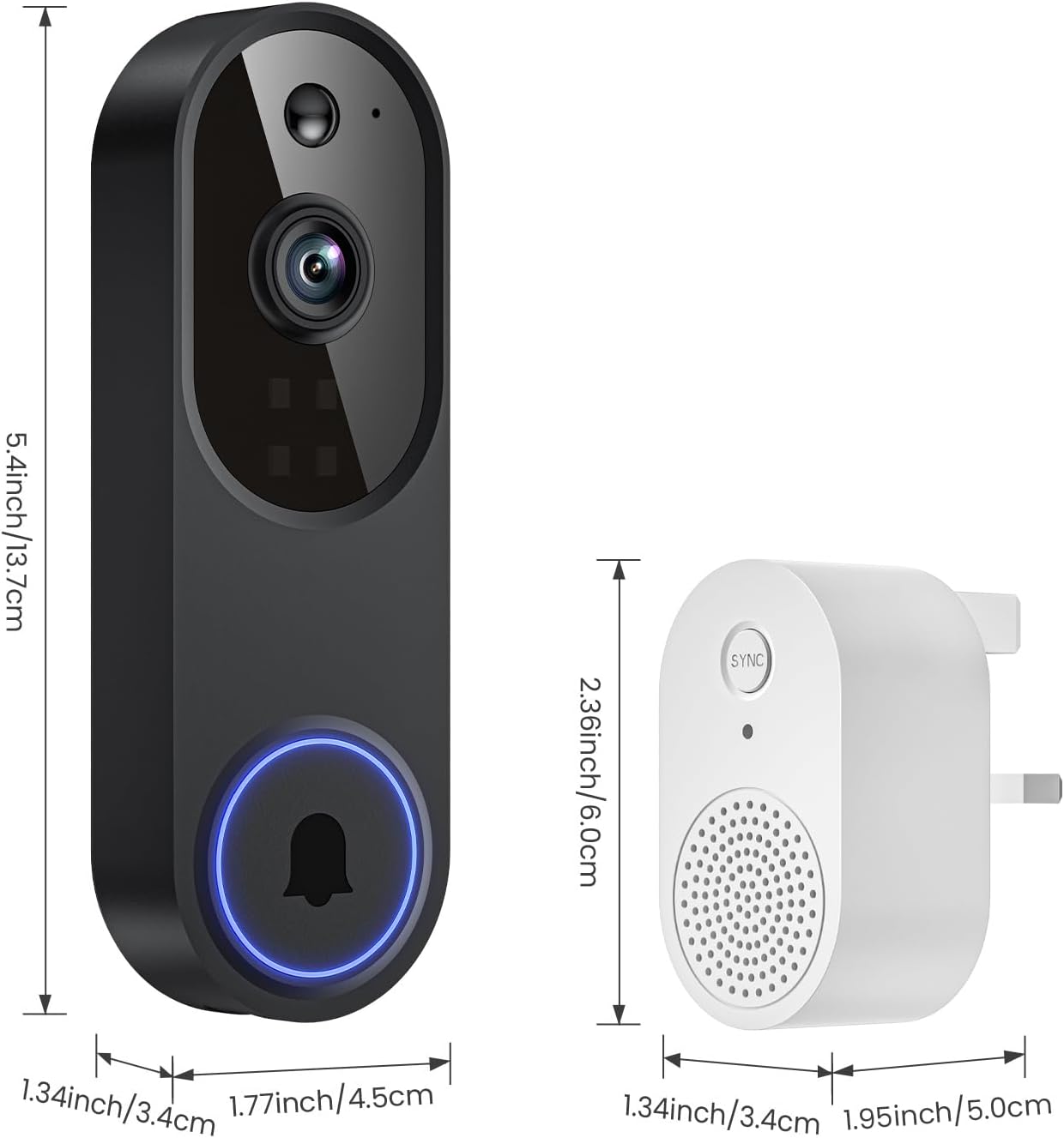 Wireless Smart Video Doorbell Phone Ring
