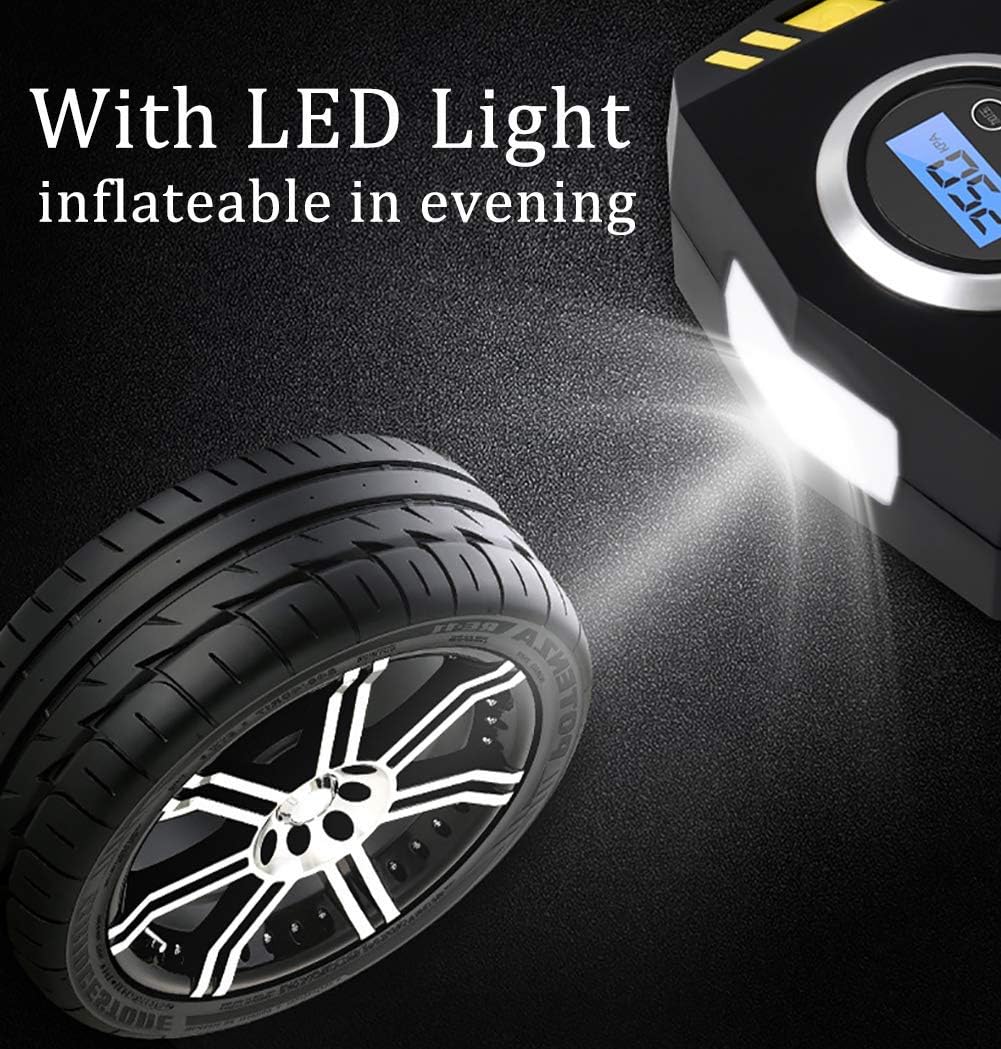 Electric Corded Car Tyre Inflator Portable Air Compressor Pump 12V 150PSI