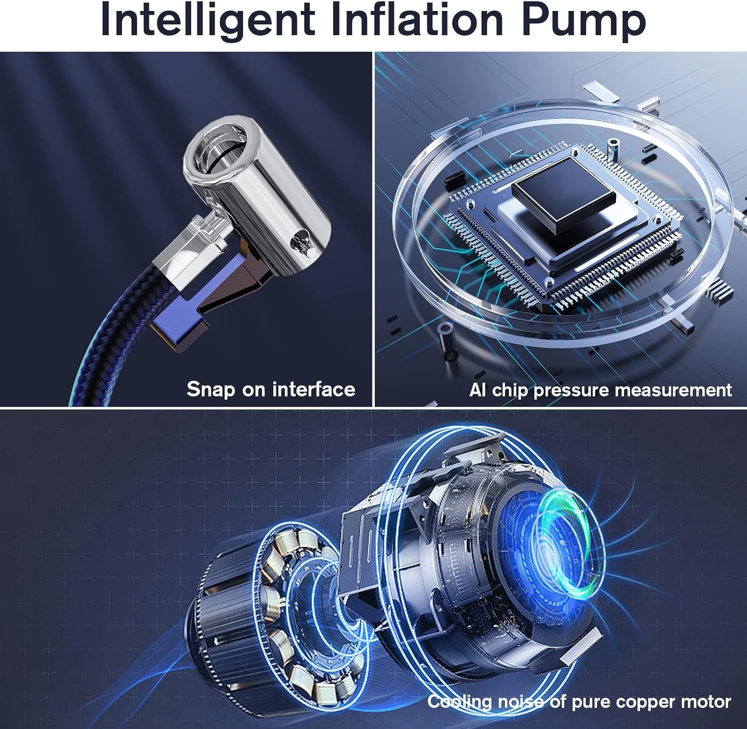 Electric Corded Car Tyre Inflator Portable Air Compressor Pump 12V 150PSI