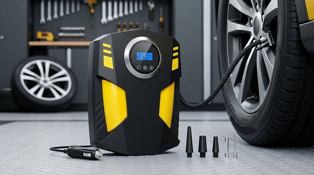 Electric Corded Car Tyre Inflator Portable Air Compressor Pump 12V 150PSI