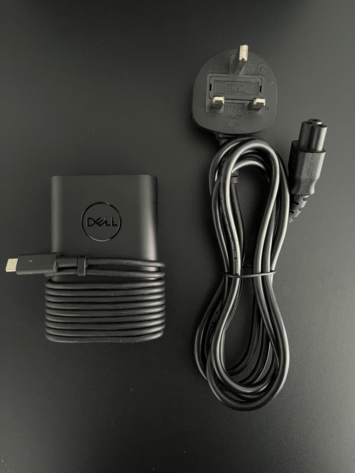 Original Dell Latitude Laptop 65W Type-C Adapter Charger With Power Lead
